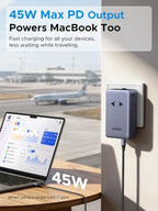 45W 6 Port Universal Travel Plug Adapter Worldwide