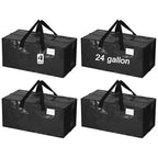 4 Pcs 24 Gallon Extra Large Moving Bags Heavy Duty Storage Bag (24 Gallon / Black)