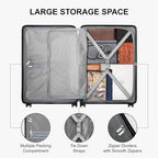 Checked Luggage (Olive Green / 24 Inch)