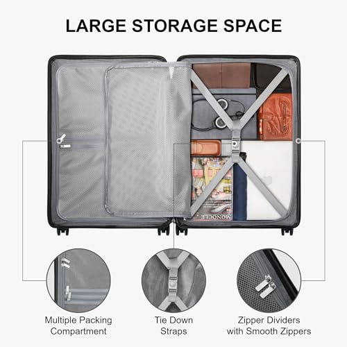 Checked Luggage (Olive Green / 24 Inch)