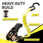 Ratchet Tie Down Straps (8PK Yellow)
