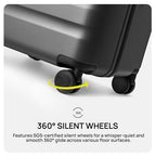 Carry On Luggage 22x14x9 Airline Approved (03-Grey (Basic2.0) / Carry-On 20-Inch)