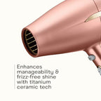 Hair Dryer INFINITIPRO (Dusty Rose / 1 Count (Pack of 1))