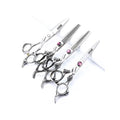 6/7/7.5/8/9-inch professional hair clipper set, stainless steel sharp hair clippers, hairdresser specific scissors (6 in-4pc) (6 In-4pc)