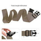 80In Luggage Straps for Suitcase Travel Long Belt Accessories (4Pcs Brown / 80 In Fix)