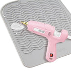 Large Size Silicone Heat Resistant Mat for Curling Iron (Blush)