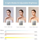 Makeup Bag with Led Mirror (light blue / with LED mirror)