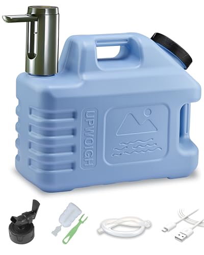3.5 Gallon Water Jug with Rechargeable Touch Pump (Blue / 3.5 Gal)