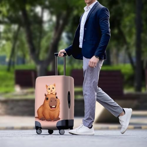 Cute Capybara with Cat (XL(for 30-32 inch luggage) / Cute Capybara with Cat)