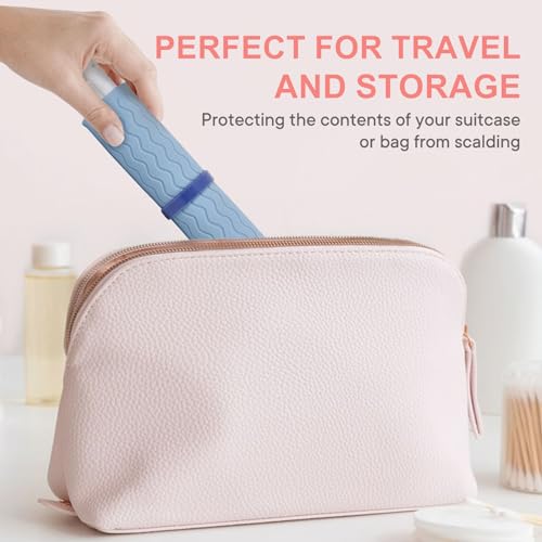 Oversize Silicone Heat Resistant Mat for Hair Tools (Blue)