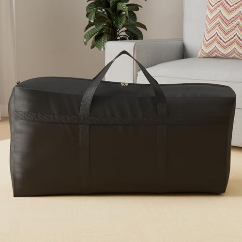 Extra Large Storage Duffle Bag (370L - 56"l x 15"w x 27"h / Black)