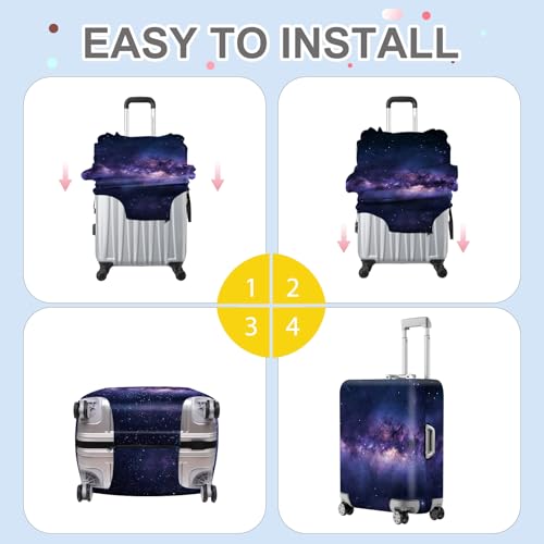 Galaxy Space Luggage Cover (#130 / M(fits 24-26Inch suitcase))