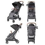 Metro 3 Deluxe Baby Stroller for Newborns (Metro 3 Deluxe / Jet Black)
