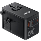 Universal Travel Adapter 170W GaN (170W Black)