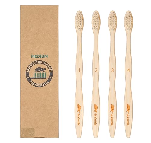 Plant Based Bristles (1 Count (Pack of 4) / Medium)