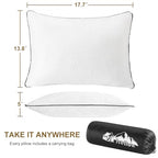 Travel Pillow (S-12 Inchx16 Inch / Cooling White)