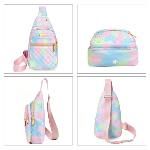 Small Sling Bag For Women Men Casual Crossbody Sling Backpack (8002s-bgreen)