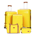Luggage Sets 5 Piece (Light Yellow / 5 Piece Sets (21/25/29/Db/Tb))
