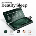 Pure Silk Sleep Mask [100% 6A Mulberry Silk (Racing Green)