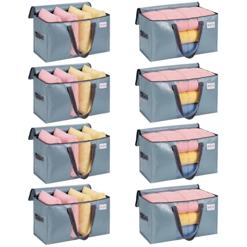 Moving Bags Wide Open Top (Shiny Light Blue / 8 Pack)
