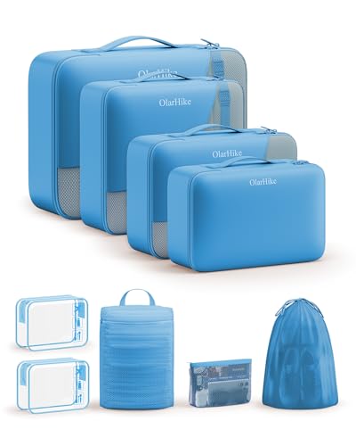 Packing Cubes for Travel (20 Azure Blue)