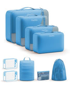 Packing Cubes for Travel (20 Azure Blue)