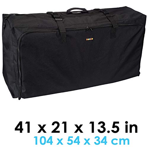 Stroller Travel Bag for Standard or Double (Black with Black Trim)