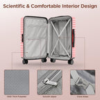 Expandable Luggage (Pink / DB/TB/28in)