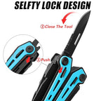 16-In-1 Multi-Tool Pliers, EDC Multitool, Aqua Blue (Aqua Blue)
