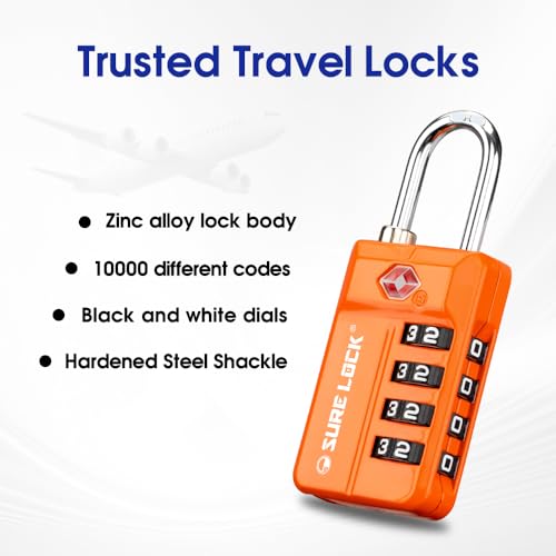 TSA Approved 4 (ORANGE 2PACK)