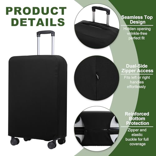 Luggage Cover 22 (Black / 22-23 inch)