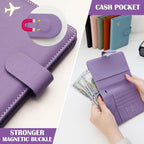 Premium Leather Passport Holder Covers Case (UP-PURPLE)