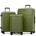 G Series Luggage set 3pcs (Olive Green / 3-Piece Set (20/24/28in))