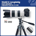 64" Video Camera Tripod with Fluid Head for Smooth Panning (X-Aircross 3 Lite Video Grey)