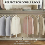36” All Clear Garment Bags for Women Suit Bags (36" -2 Pack)
