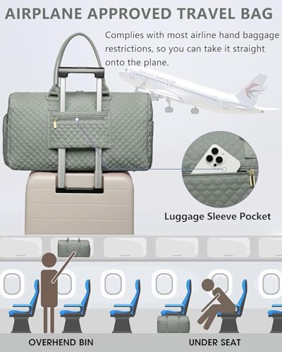 Large Duffle Bag for Travel (04-Sage Green / X-Large)