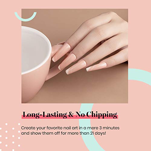 Beetles Nude Gel Nail Polish 15ML Soak Off UV Gel for Fall Nail Art DIY (E - Creme Nude | Light Nude)