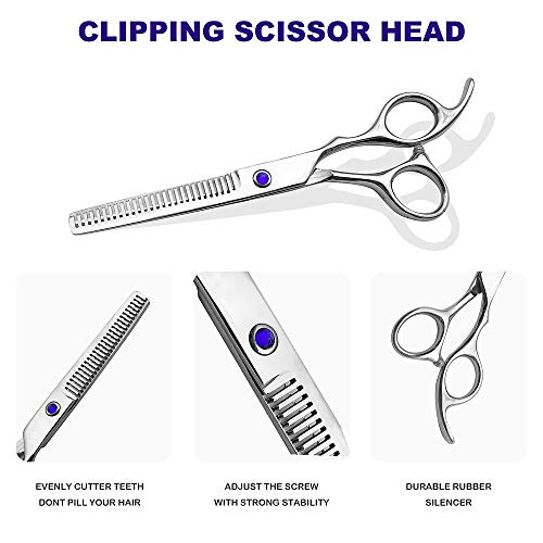 Kids Professional Hair Scissors Barber Shears 6.5 (Red2)