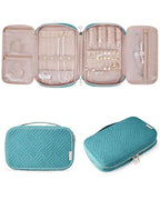 Jewelry Organizer Case Large Travel Jewelry Storage Bag (Medium / Teal)