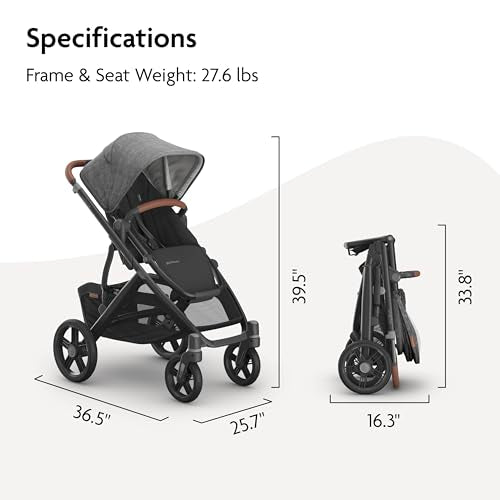 Vista V3 Convertible Single (Vista V3 Stroller / Greyson (Charcoal Mélange))
