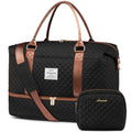 Travel Duffle Bag (Black&Brown / Large-2 Pcs)