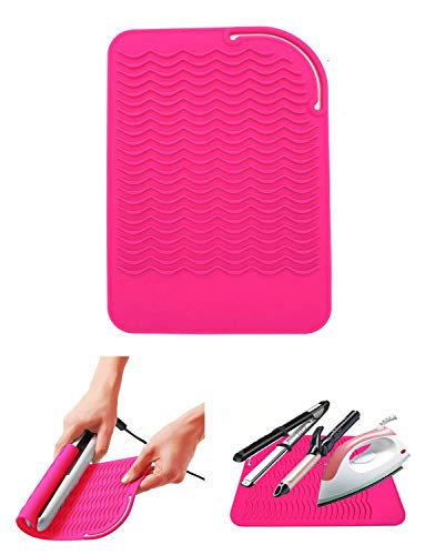 Heat Resistant Mat for Curling Iron (Pink)