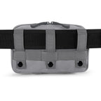 Tactical Molle Admin Pouch Utility Laser Cut EDC Tool Pouch Bag Horizontal Modular Pouches Include US Flag Patch and Keychain (Grey)