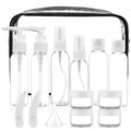 Travel Bottles for Toiletries 15 Pack White TSA Approved Bottles (I-White-15pcs)