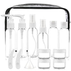 Travel Bottles for Toiletries 15 Pack White TSA Approved Bottles (I-White-15pcs)
