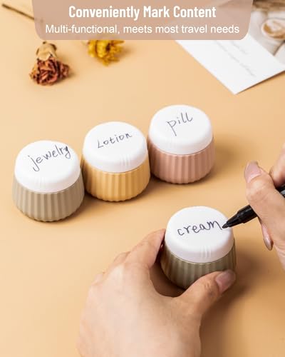 Travel Containers for Toiletries 4 Pack (1 oz / Apricot)