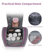 Hanging Travel Toiletry Bag for Women (AA-Purple / Medium)