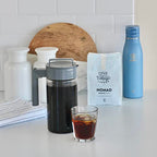 Traveler Stainless Steel Travel Coffee Mug with Flip (Bluestone / 25 Ounces)