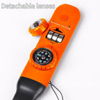 Multifunctional Survival Emergency Whistle for Kids with Compass Hiking Survival (orange red2pcs)