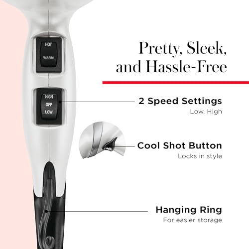 Infrared Ionic Hair Dryer with Diffuser & Concentrator (Full Size)